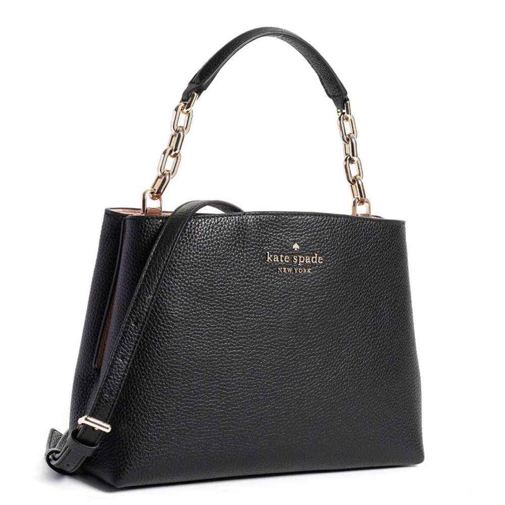 Kate Spade Aubrey Chain Top Handle Satchel Black